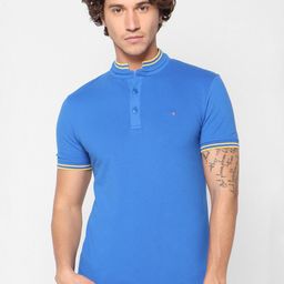 Celio Mandarin Collar Cotton T-Shirt-picture-13