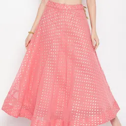Clora Creation Floral Printed Flared Maxi Skirt-picture-9