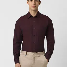 Van Heusen Textured Pure Cotton Formal Shirt-image-23