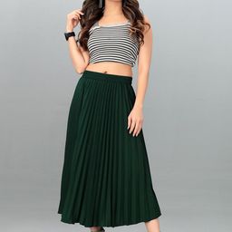 DEKLOOK Pleated A-Line Midi Skirt-image-15