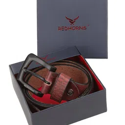 REDHORNS Men Leather Belt-picture-7