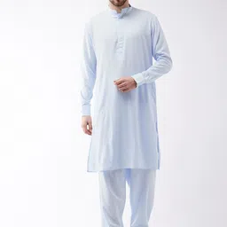 VASTRAMAY Men Mandarin Collar Kurta with Pyjamas-picture-13