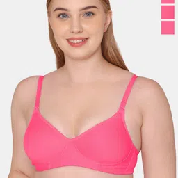 KOMLI Pack Of 3 Full Coverage Lightly Padded Bra All Day Comfort-picture-13