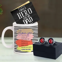 TIED RIBBONS White & Black Printed Fathers Day Gift Set-image-25