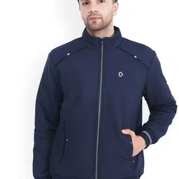 Dollar Socks Mock Collar Lightweight Bomber Jacket-image-77