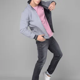 Crimsoune Club Mock Collar Reversible Bomber Jacket-picture-9