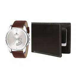 MARKQUES Men Brown & Black Leather Accessory Gift Set-image-69