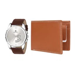 MARKQUES Men Brown Solid Accessory Gift Set-image-70