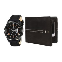 MARKQUES Men Black Solid Accessory Gift Set-image-65