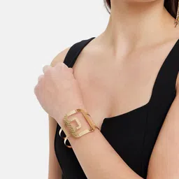 Kazo Gold Plated Cuff Bracelet-10