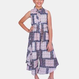 Peppermint Girls Printed Sleeveless Waist Tie-Ups Basic Jumpsuit-image-89