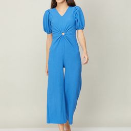Ginger by Lifestyle Puff Sleeves Basic Jumpsuit-image-97