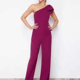 Trendyol One Shoulder Basic Jumpsuit-15