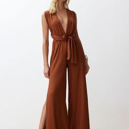 Trendyol V-Neck Basic Jumpsuit-picture-9