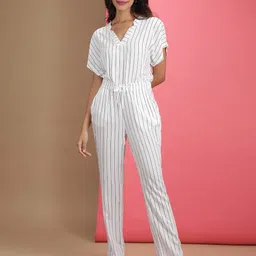 Freehand by The Indian Garage Co Striped Basic Jumpsuit-picture-39