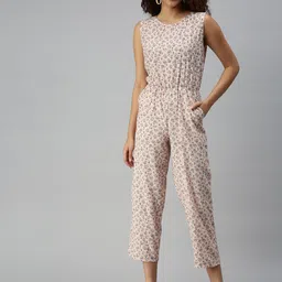 SHOWOFF Printed Sleeveless Basic Jumpsuit-image-17