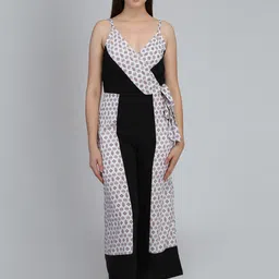 DODO & MOA Women Floral Printed Basic Jumpsuit-image-36