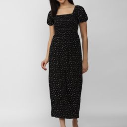 AMERICAN EAGLE OUTFITTERS Printed Square Neck Basic Jumpsuit-6