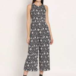 Moomaya Floral Printed Basic Jumpsuit-picture-37