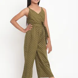 Stuffie Land Girls Shoulder Straps Printed Basic Jumpsuit-image-15