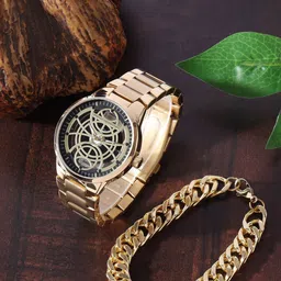 French Connection Men Analog Watch With Bracelet Gift Set FCW01GM-62