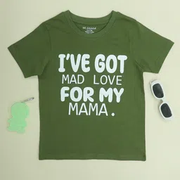 BE AWARA Kids Typography Round Neck Cotton T-shirt-20