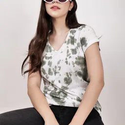 CHARMGAL Tie and Dyed Cotton T-shirt-image-74