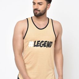 Aesthetic Bodies Men Beige Printed Round Neck T-shirt-image-39
