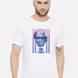 FFLIRTYGO Men White V-Neck T-shirt-image-80