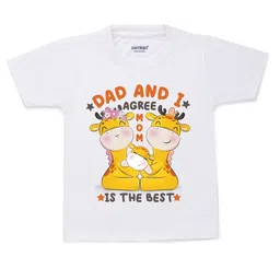 KNITROOT Unisex Kids White V-Neck T-shirt-image-57