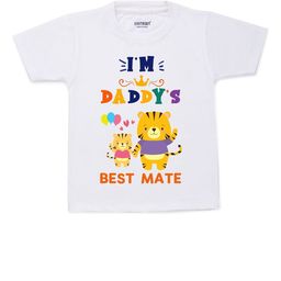 KNITROOT Kids White & Mustard Yellow Printed T-shirt-image-45