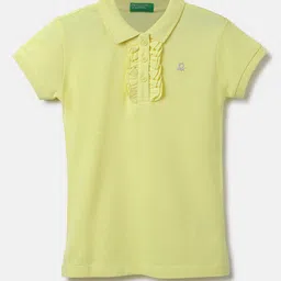 United Colors of Benetton Girls Polo Collar Cotton T-shirt-image-26