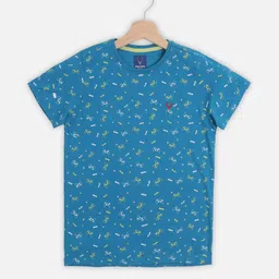 Allen Solly Junior Boys Conversational Printed Round Neck Tshirt-image-24