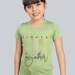 3PIN Girls Printed Round Neck T-shirt-image-56