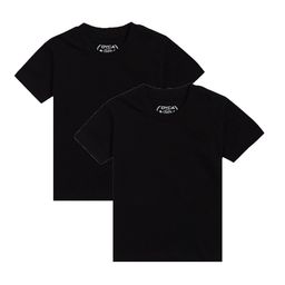 Bodycare Kids Boys Black Solid Pack Of 2 T-shirts-image-59