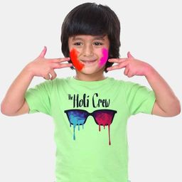 BONKIDS Boys Green Printed T-shirt-image-80