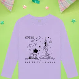 NUSYL Boys Space Printed Cotton T-shirt-image-81