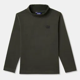R&B Boys Solid Turtle Neck Cotton T-shirt-image-76