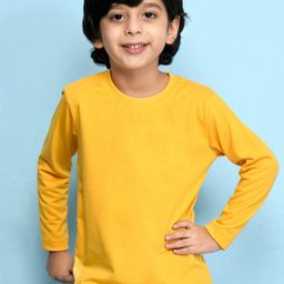 NUSYL Boys Pack Of 3 Yellow & Black Solid T-shirt-picture-15