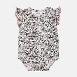 Softsens Infant Girls White & Black Printed Bodysuit-image-43