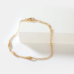 SHAYA Women Gold-Toned Silver Gold-Plated Wraparound Bracelet-image-19