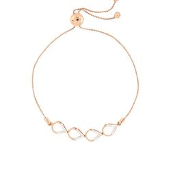 BHIMA Jewels 18K Hallmark 750 Purity Rose Gold Fancy Diamond Bracelet-image-28