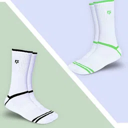 FOOTPRINTS Pack Of 2 Striped Calf Length Socks-13