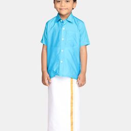 Sethukrishna Boys Ethnic Shirt And Veshti Clothing Set-91