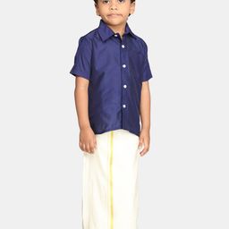 Sethukrishna Boys Shirt Collar Clothing Set-64