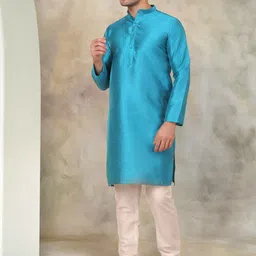 Jompers Regular Dupion Silk Regular Straight Kurta with Churidar-picture-6