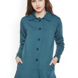 BAESD Women Spread Collar Single Breasted Fleece Overcoat-39