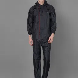 Dollar Men Adjustable Reversible Hooded Rain Jacket-29