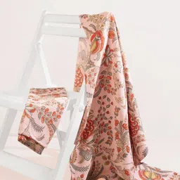 HotGown Pink & Grey 2 Piece Printed Cotton 400 GSM Towel Set-image-8