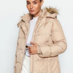 Trendyol Hooded Neck Long Sleeves Puffer Jacket-picture-38